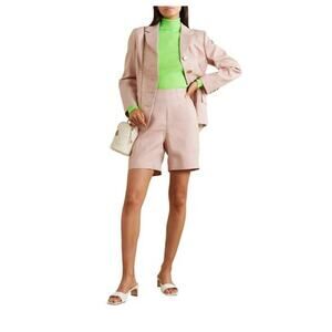 Alexa Chung High Waisted Plaid Womens Long Shorts US 6